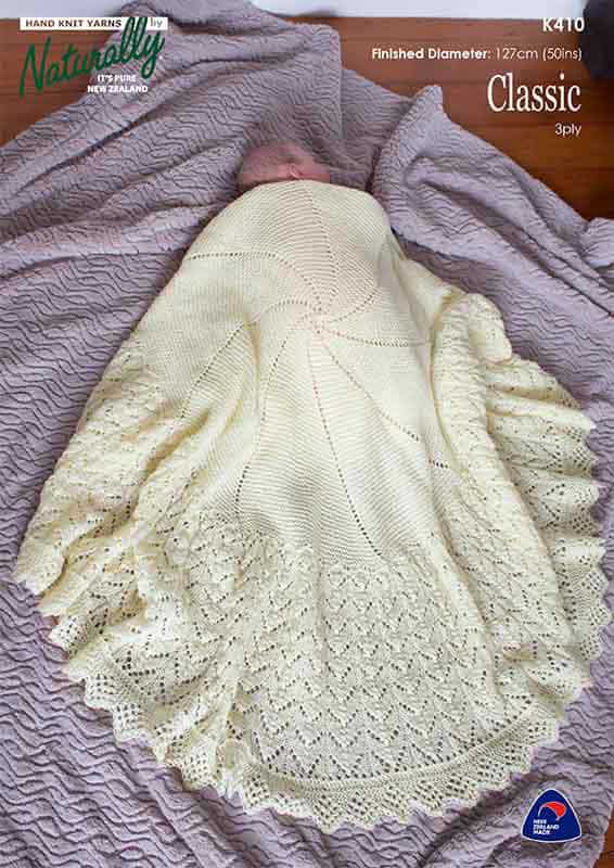 K410 Circular Baby Shawl