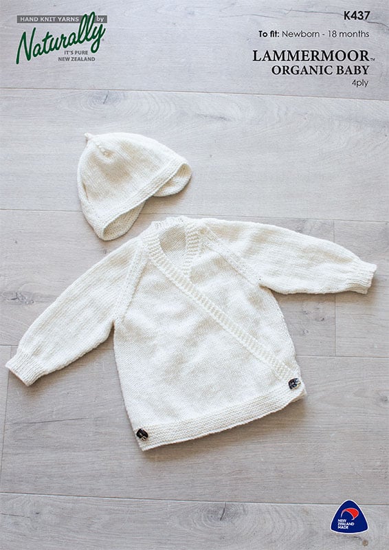 K437 Crossover Cardigan & Hat