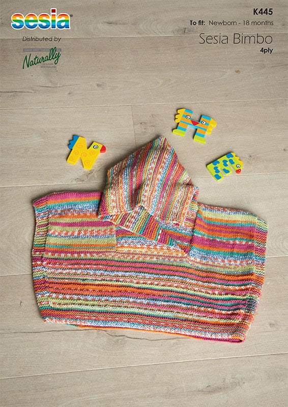 K445 Oversized Poncho with Hood
