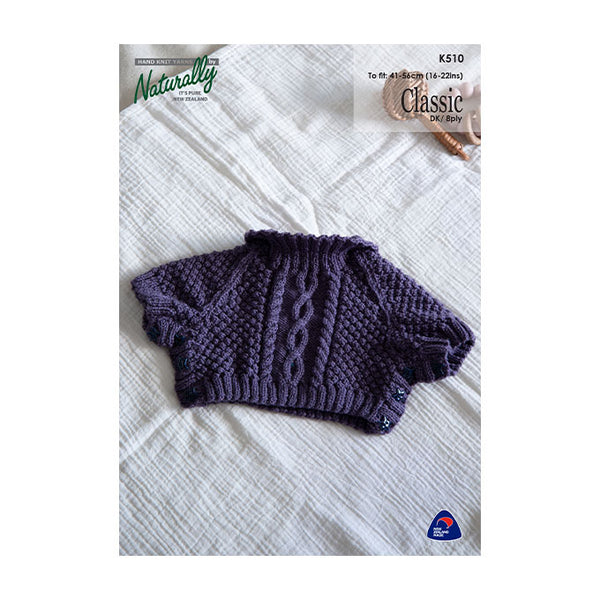 K510 Poncho Sweater 8ply