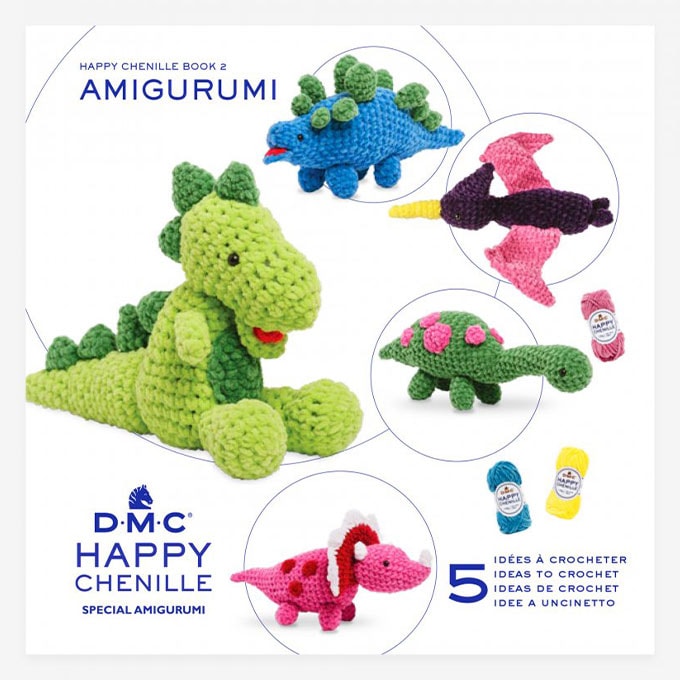 Happy Chenille Book 2 Amigurumi - Dinosaur Friends