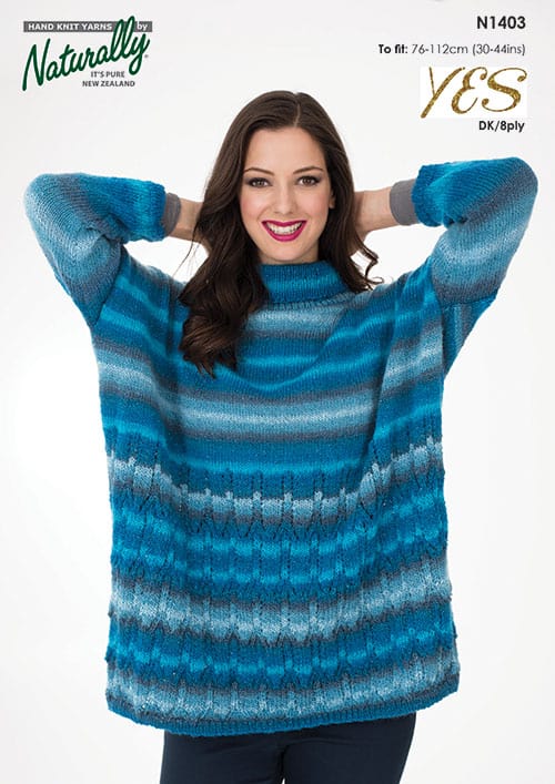 N1403 Poncho Sweater*