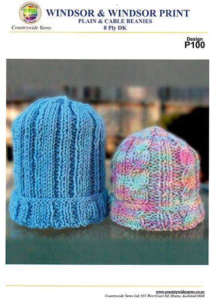 P100 Plain & Cable Beanies