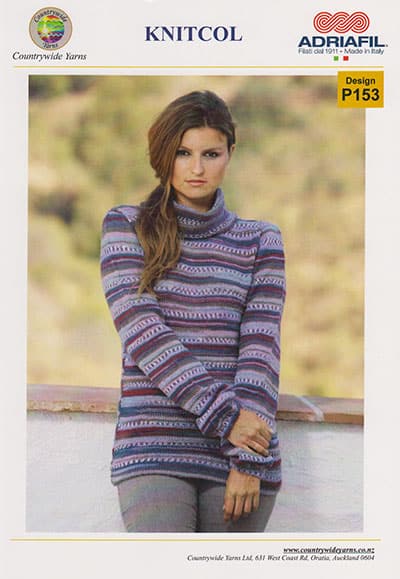 P153 Long Sleeved Roll Neck Sweater