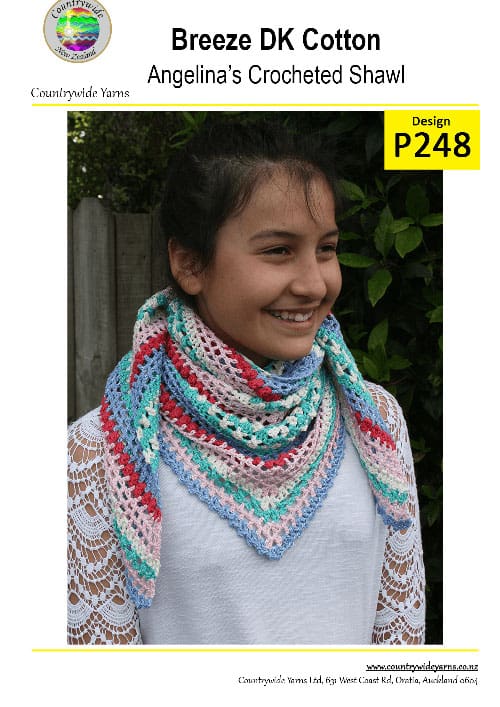 P248 Angelina's Crocheted Shawl