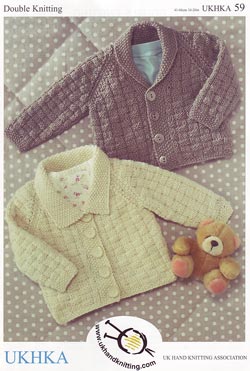 UKHKA 59 Cardigans  8ply